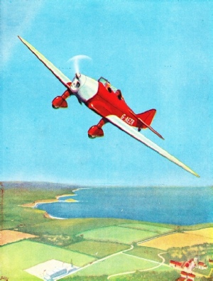 THE MILES MAGISTER is a low-wing cantilever monoplane often used for instructional purposes