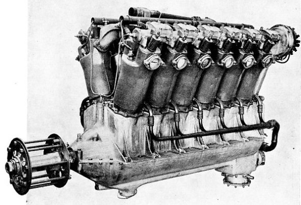 The 400 horse-power Liberty engine had twelve cylinders