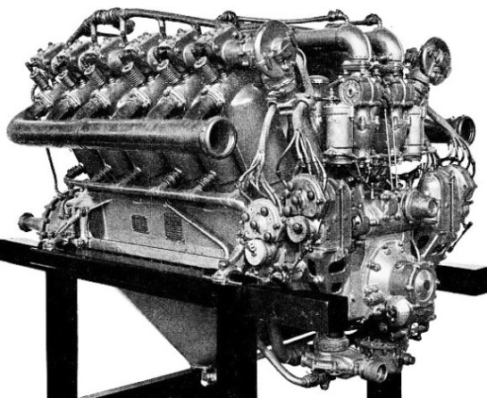 A TWELVE-CYLINDER V ENGINE, the Rolls-Royce Eagle VIII