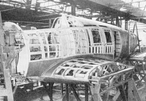 German Junkers 160 monoplane is seen under construction