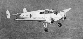 A MONOSPAR AIR AMBULANCE IN FLIGHT