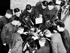 AERO ENGINE TRAINING in progress at the No. 3 School of Technical Training at Manston, Kent