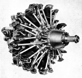 A DOUBLE-ROW TYPE OF RADIAL ENGINE