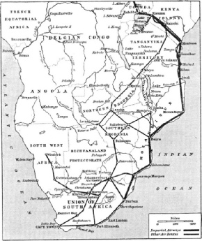 AIR ROUTES OF SOUTH AFRICA