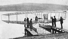 Originally called the June Bug, the aeroplane was renamed Loon when the floats were fitted