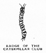The badge of the Caterpillar Club