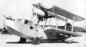 SUPERMARINE WALRUS AMPHIBIAN, shown with wings folded