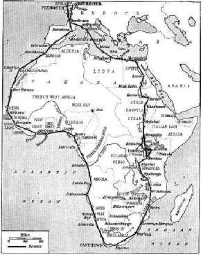 THE AFRICAN COAST was virtually encircled in Sir Alan Cobham’s flight
