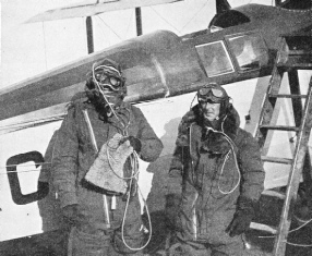 H. J. Penrose, pilot of the Westland PV 3. With him is Air Commodore P. F. M. Fellowes
