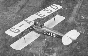 A TRAINING MACHINE IN FLIGHT near Brooklands