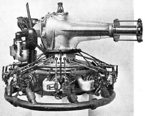 WATER-COOLED SALMSON RADIAL ENGINE