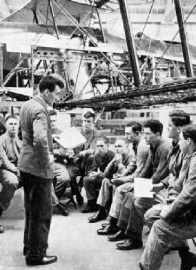 A LECTURE ON AIRFRAMES in progress at No. 1  R.A.F School of Technical Training at Halton, Buckinghamshire