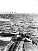 A TAKE-OFF FROM THE DECK OF HMS COURAGEOUS