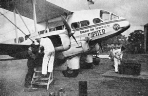 The Jupiter, another of the D.H.86B biplanes used by the Railway Air Services