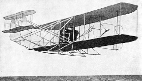 A SHORT-WRIGHT BIPLANE IN FLIGHT