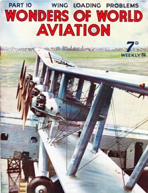 the wings and engines of the Imperial Airways liner Scylla