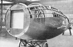 FUSELAGE OF A TRANSPORT AEROPLANE typical of Czechoslovak monocoque design