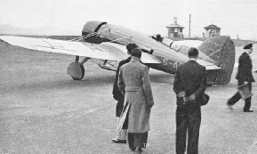 THE FIRST NEW YORK TO LONDON FLIGHT was made by James Mollison in this Bellanca monoplane