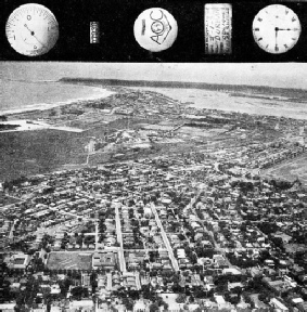 PRINT OF AN AIR VIEW of Durban, South Africa