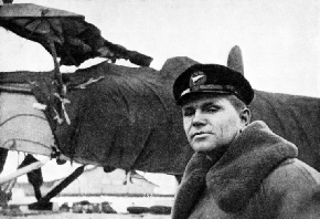 THE AVIATOR WHO FOUND THE FOUR SCIENTISTS on the ice floe 