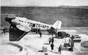 SOUTH AFRICAN AIRWAYS JUNKERS JU 52 aircraft at the Rand Airport