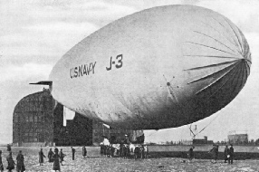 A NON-RIGID AIRSHIP of the U.S. Navy