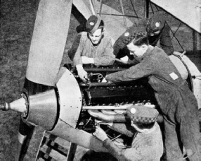ENGINE FITTING is one of the trades taught to RAF apprentices