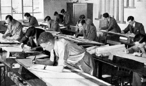 PLANS ARE DRAWN UP by draughtsmen for every part of an aeroplane before construction can be begun