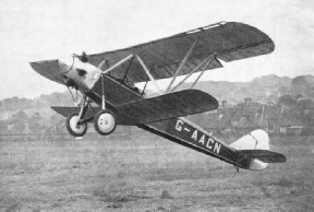 DESIGNED FOR THE INTERNATIONAL SAFE AIRCRAFT COMPETITION held in the United States in 1929, this Handley Page aeroplane was known as the Gugnunc