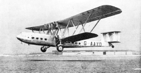 Imperial Airways liner Horatius leaving Croydon Airport