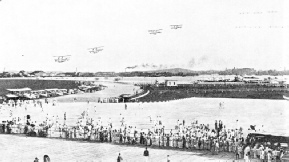 THE FLY PAST AT THE OFFICIAL OPENING of the Singapore airport on June 12, 1937