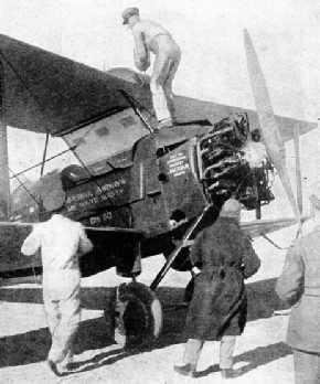 Cobhams D.H.50 being refuelled at Cairo
