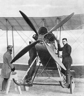 The B.E.2c, a two-seater double-bay tractor biplane