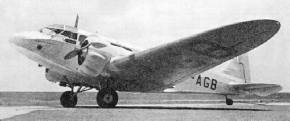 AN AIRSPEED ENVOY PASSENGER AEROPLANE used by South African Airways