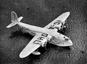 A FLYING BOAT moored on the water shows the same distinguishing lights at night as those shown by a ship