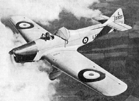 A Miles Magister in use as an RAF trainer, it has a Gipsy Major engine 