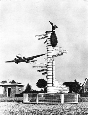 AERIAL DIRECTION POST at Schiphol Aerodrome