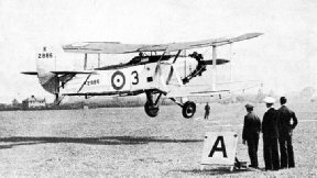 PRACTISING DECK LANDING ON AN AERODROME at Gosport