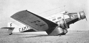 A low-wing Wibault 282 monoplane, named Le Glorieux