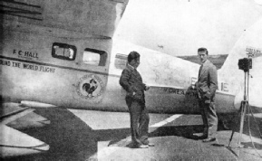 Harold Gatty was the navigator and the late Wiley Post the pilot of the Winnie Mae