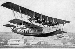 The Kent type of flying boat, designed and built by Short brothers