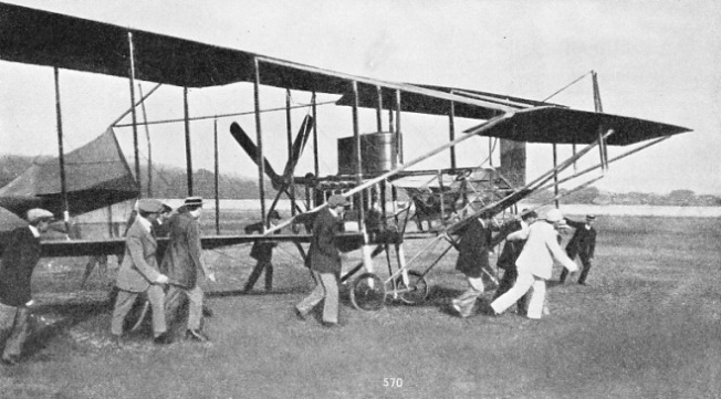 ONE OF THE EARLY BIPLANES with which Cody carried out experiments