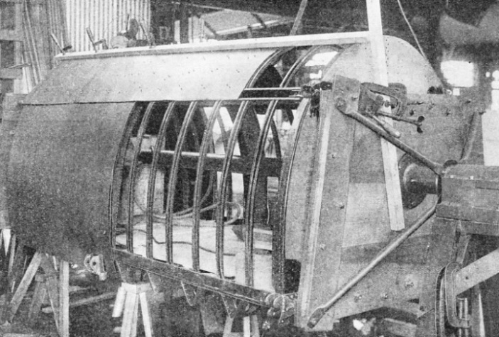 PORTION OF A MONOCOQUE FUSELAGE of American design