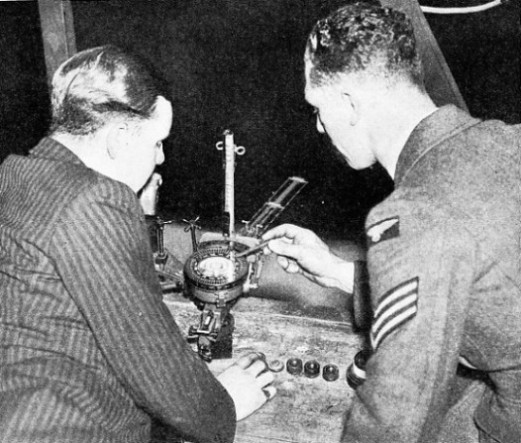 INDOOR PRACTICE FOR BOMB DROPPING in the Auxiliary Air Force