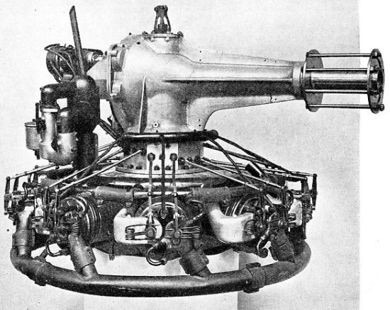 WATER-COOLED SALMSON RADIAL ENGINE