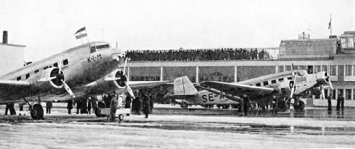 DUTCH AND SWEDISH AIRCRAFT at Bromma Airport, Stockholm