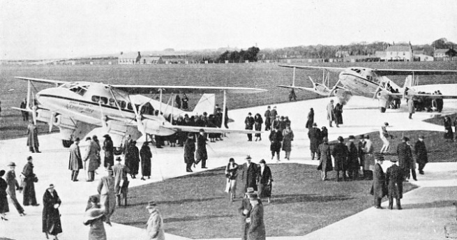 THE FIRST MACHINES TO ARRIVE at Jersey Airport