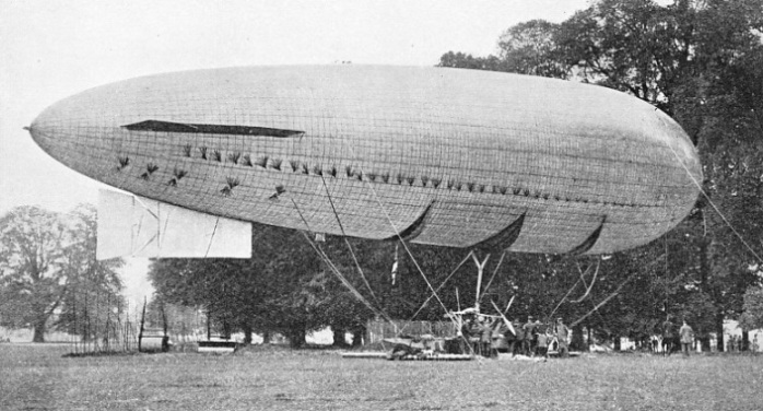 ONE OF THE EARLIEST BRITISH AIRSHIPS was the Beta, which appeared in 1910