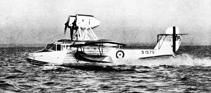 A SARO CUTTY SARK AMPHIBIAN taking off