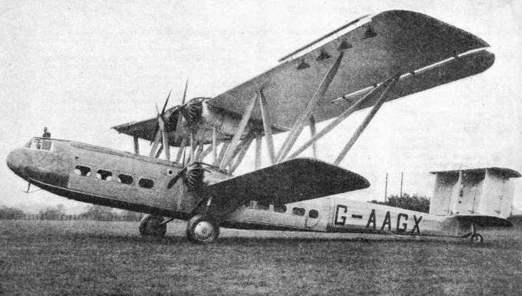 AN IMPERIAL AIRWAYS HP 42 AIR LINER